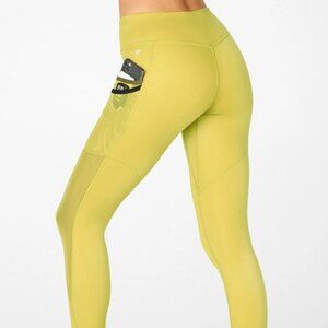 Fabletics Motion 365 Trinity Mid-Rise Pocket 7/8 - XS -Agave